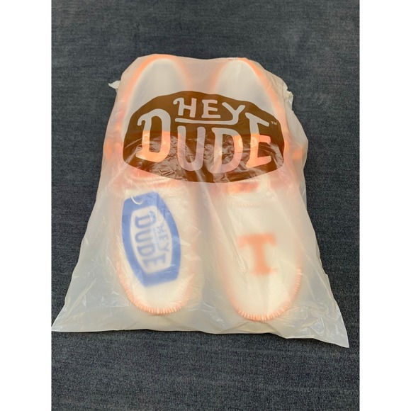 Hey Dude Wally Tri Tennessee Orange White Mens Size 12 Loafers 43032-846 NEW - Picture 13 of 14